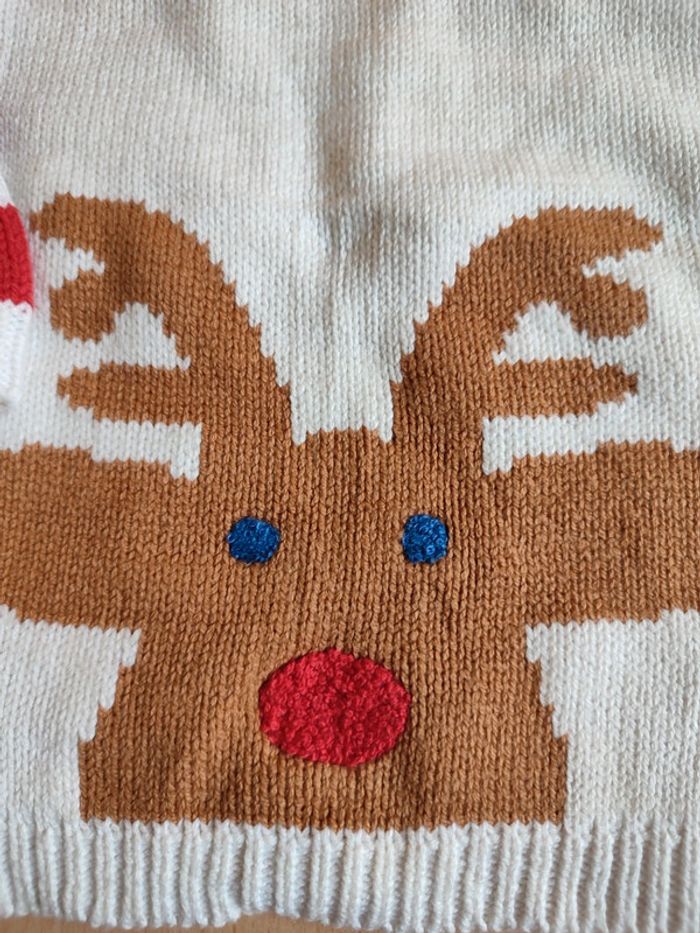 Pull de Noël chaud hiver Vertbaudet en 12M - photo numéro 3
