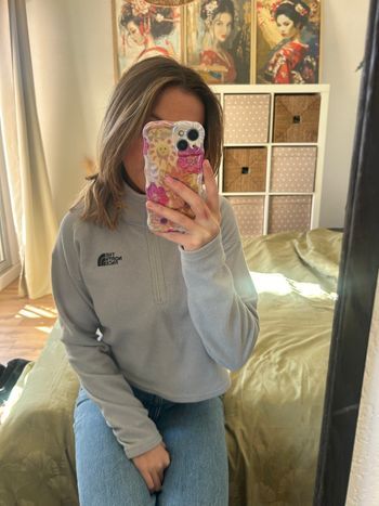 Polaire the north face grise bleutée