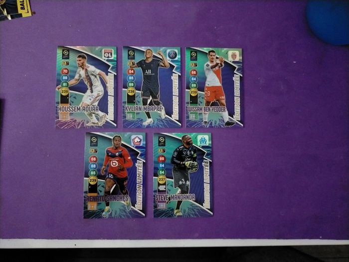 Lot 5 cartes édition limitée adrenalyn XL