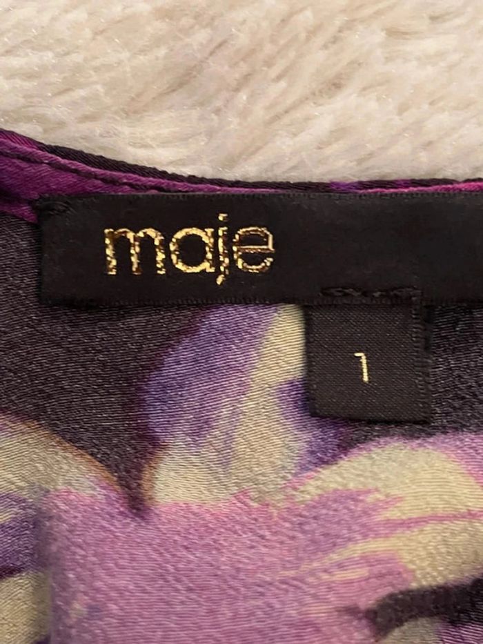 Robe fleurie fuschia Maje T1 - photo numéro 5