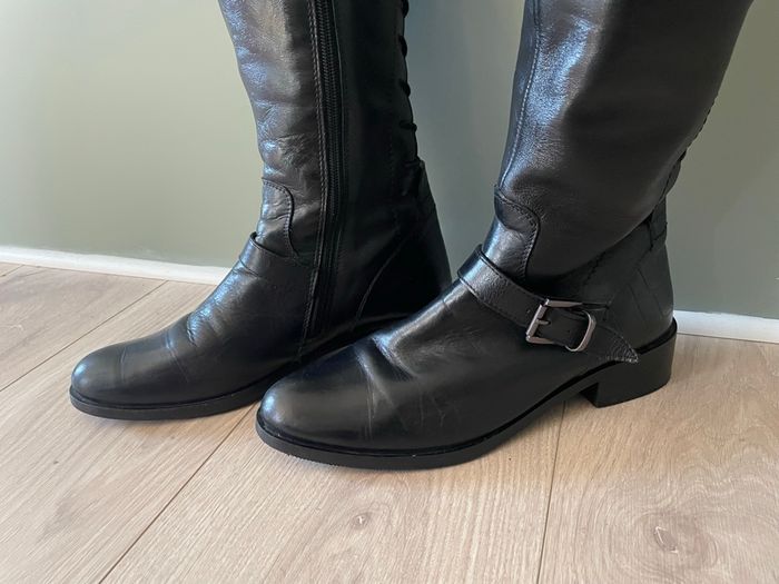 Bottes cuir à lacets - photo numéro 9