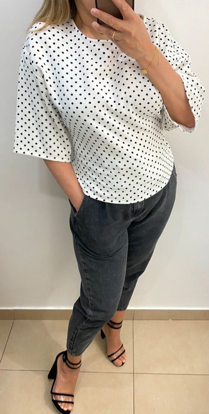 Blouse a pois Zara - photo numéro 7