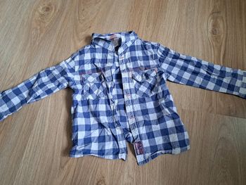 Chemise manches longues à carreaux 24 mois