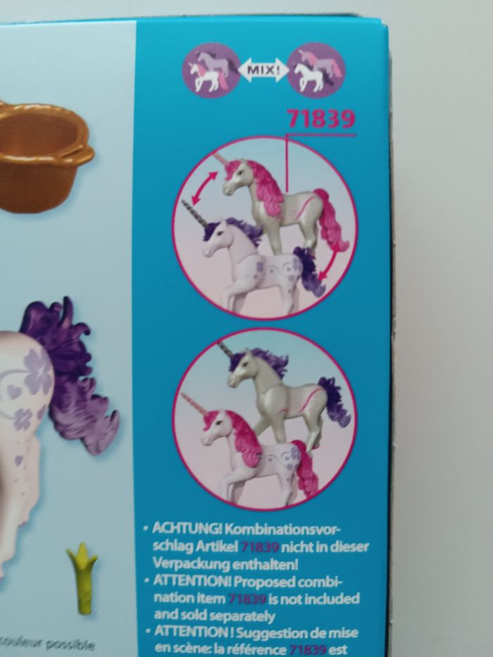 Licorne playmobil mix / interchangeable - photo numéro 3