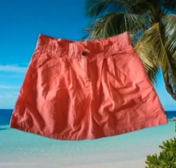 Mini jupe couleur corail jupe courte taille 10 ans