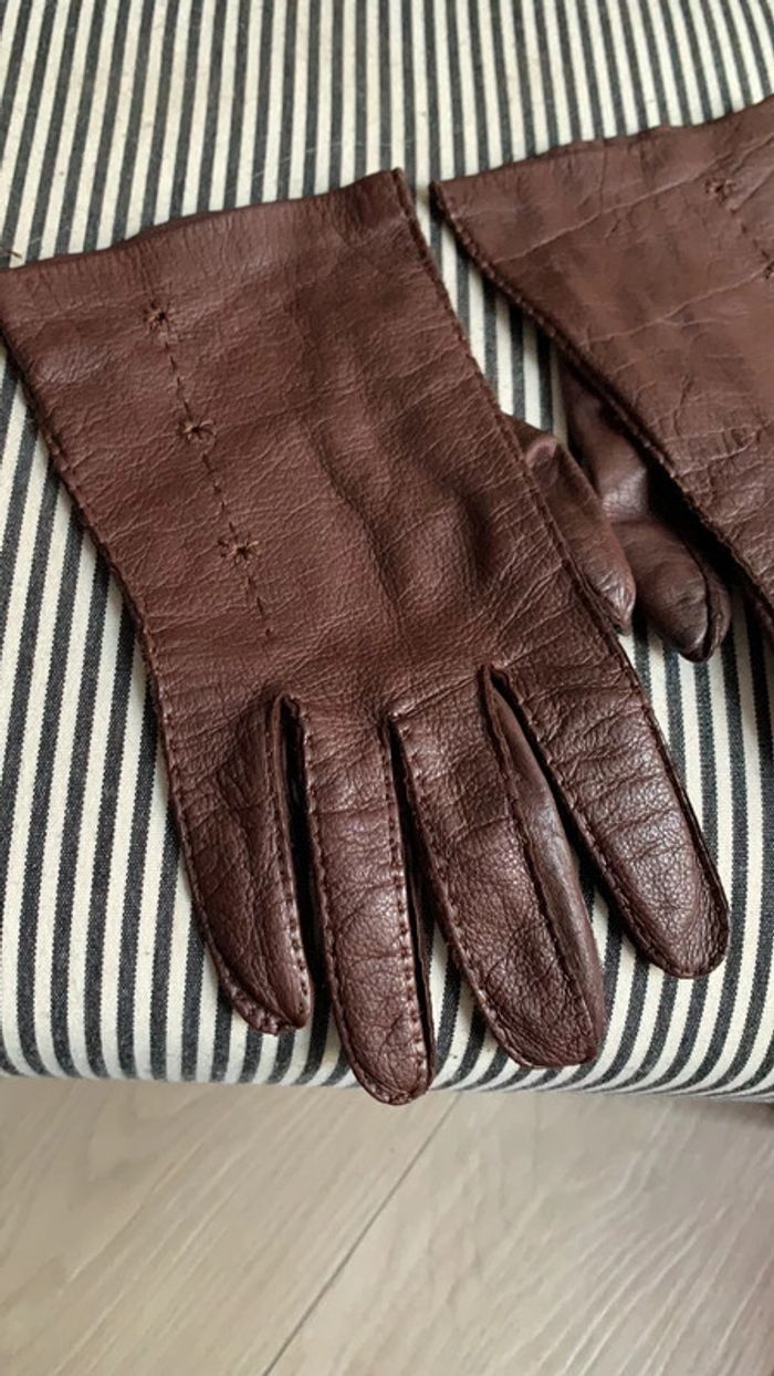 Ça st femme en cuir marron - photo numéro 2