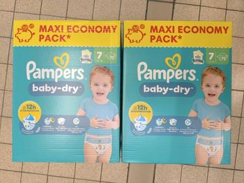 Pampers Baby dry T7 - 2*72 couches