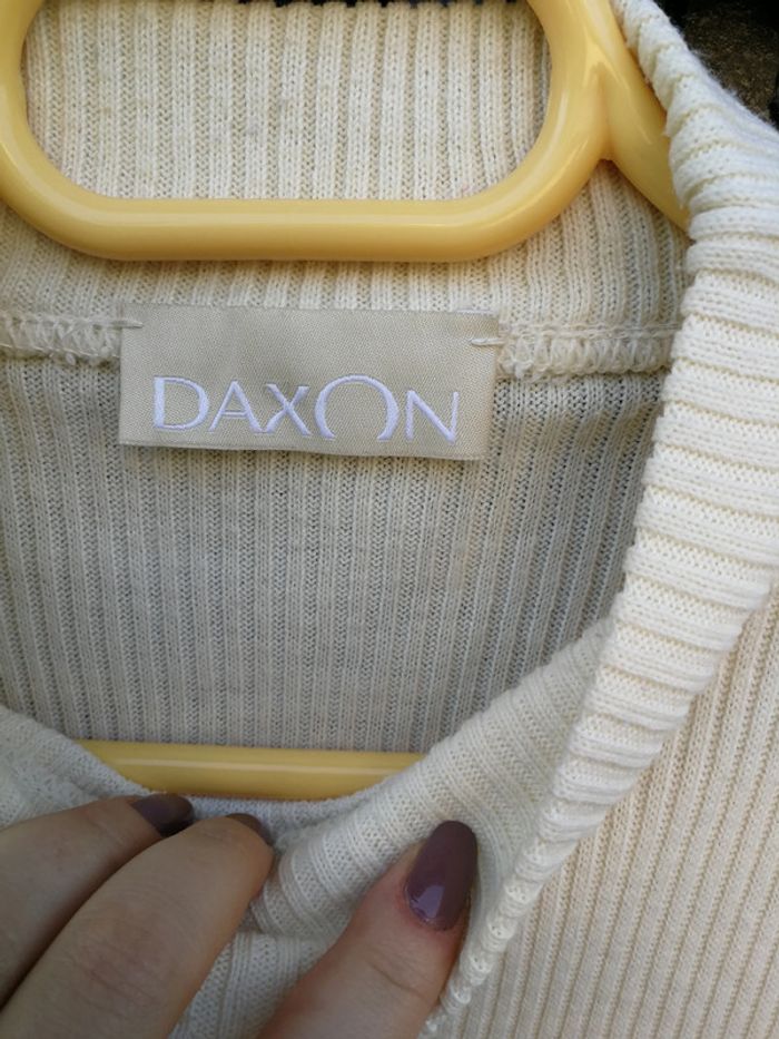 Pull écru en acrylique pour femme Daxon - photo numéro 6