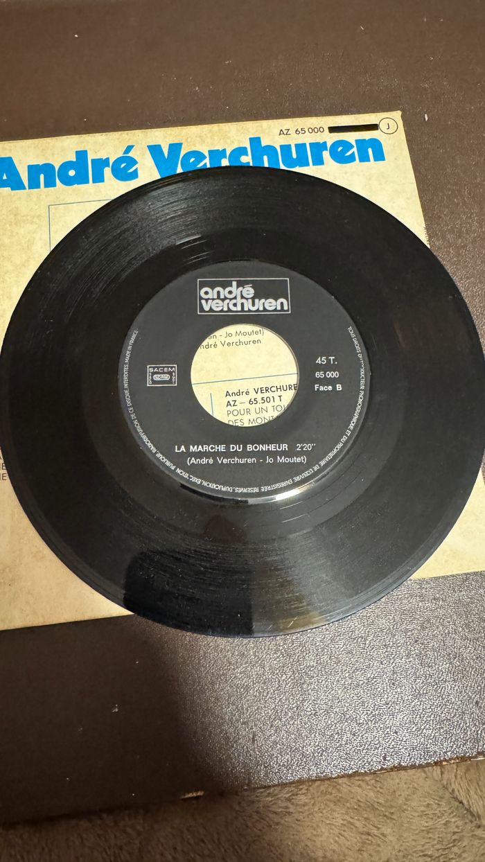 Vinyle 45 Tours, André Verchuren – Pour Un Tout Petit Bisou - photo numéro 4