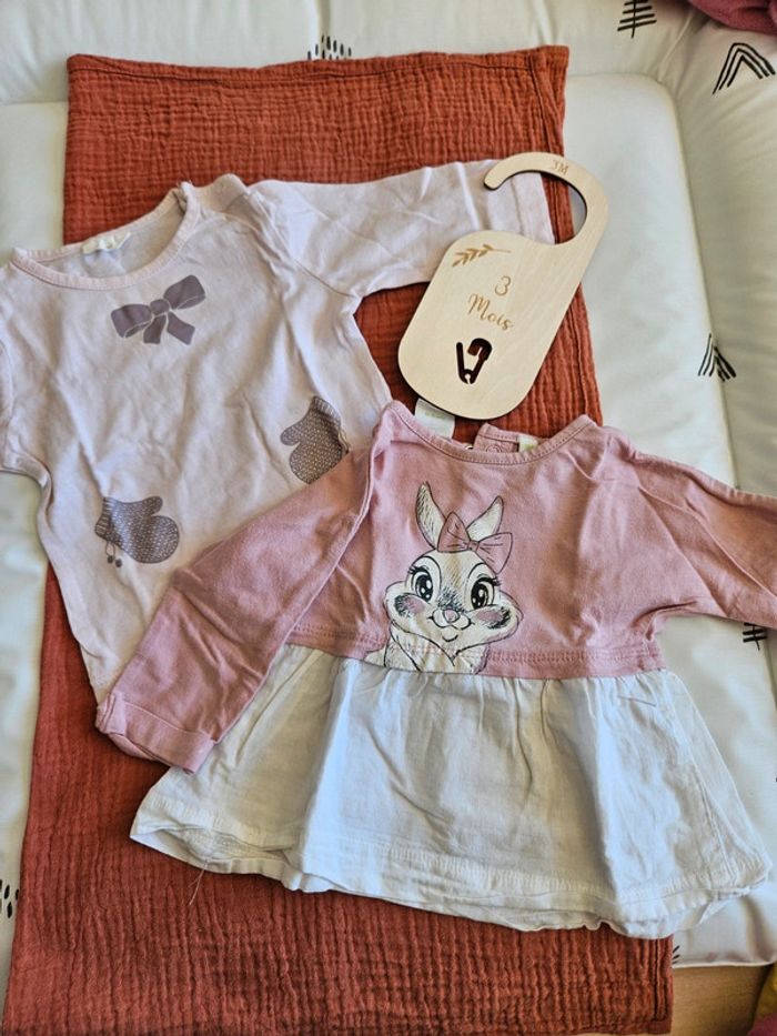 Tee shirt a manches longues / 3 mois