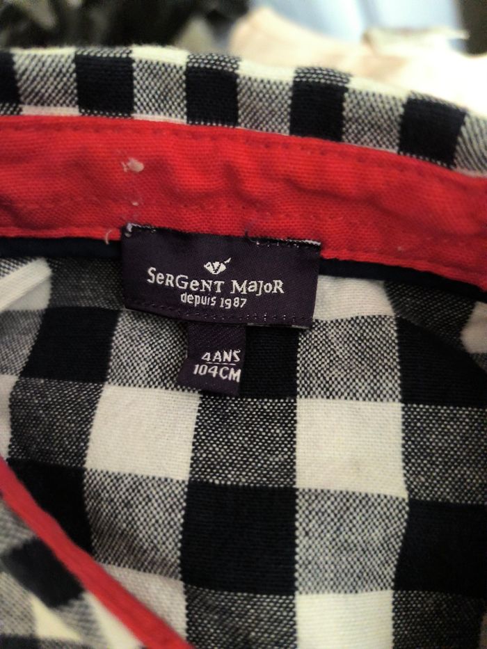 Chemise sergent major rayée