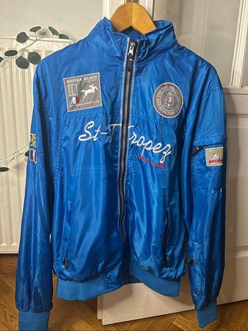Manteau Veste imperméable bleu Saint-Tropez - Taille XXL