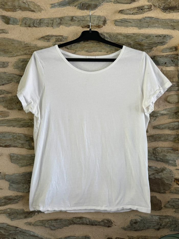 T-shirt blanc, taille XL