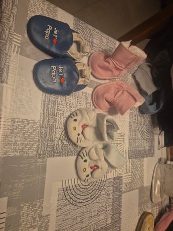 Lot 3 paires de chaussons