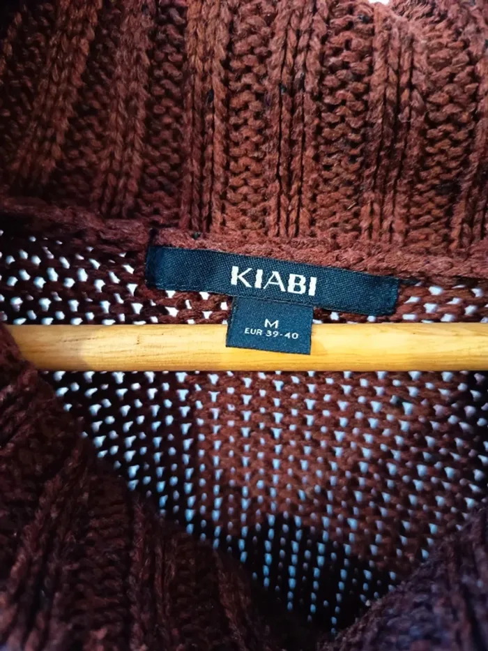 Pull chaud laine douce et mailles torsadées Kiabi en M - photo numéro 2