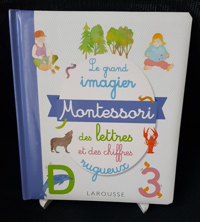 Grand imagier Montessori des lettres et des chiffres rugueux (Le) - Collectif - Larousse