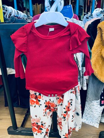 Lot 2 ensemble bodies et pantalon 3-9 mois