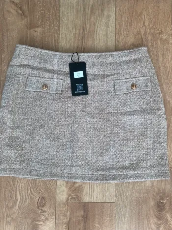 Jupe beige laine