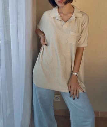 Polo maille beige Asos XS très bon état