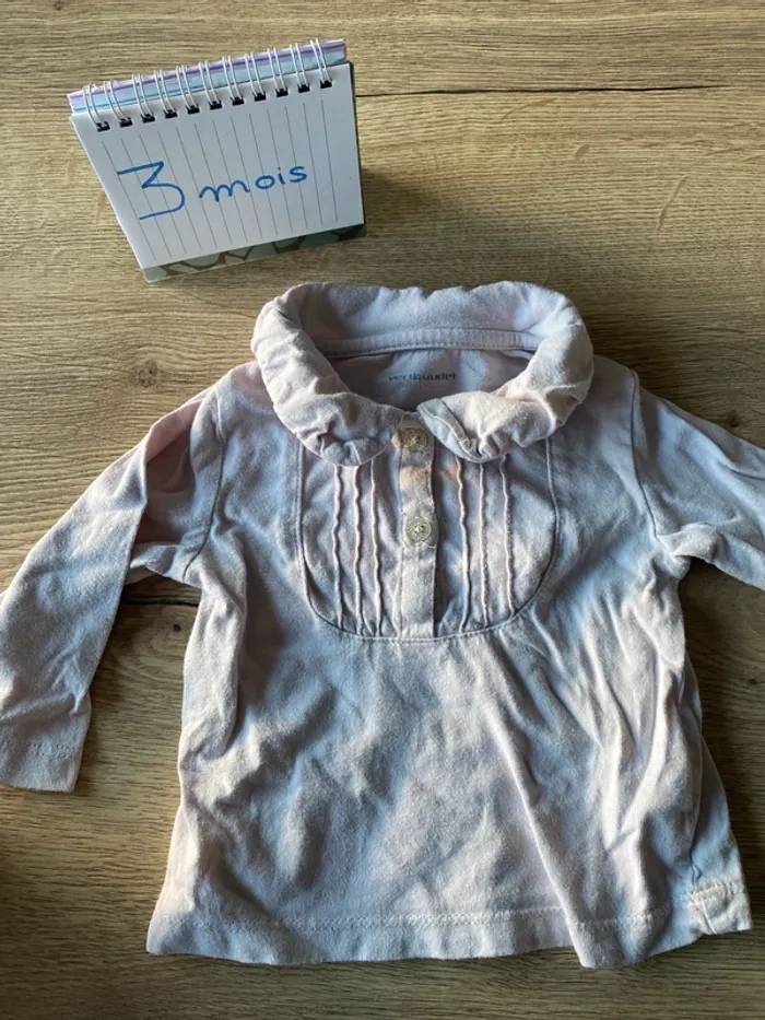 T-shirt manches longues - 3 mois