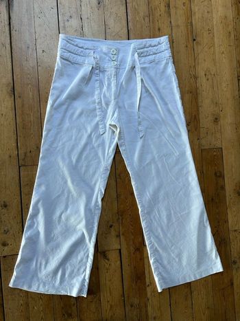 Pantalon blanc tissu hyper agréable 46 Fashion +