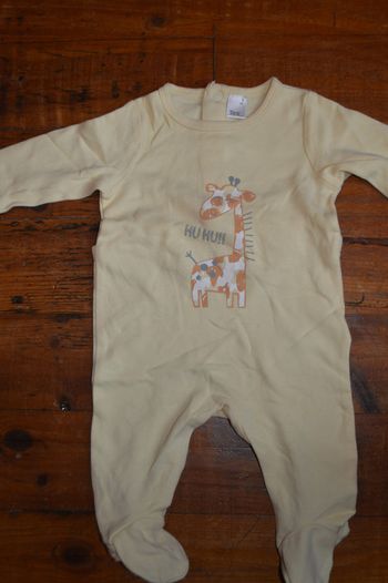 Pyjama fin girafe Tex 1 mois
