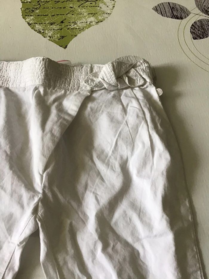 Pantalon blanc taille 3 ans Obaibi - photo numéro 2