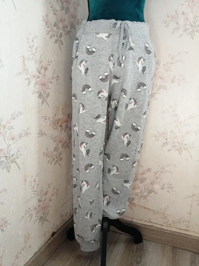 Ensemble de pyjama pantalons motifs licorne et sweat / fbsister / (M-L) - photo numéro 7