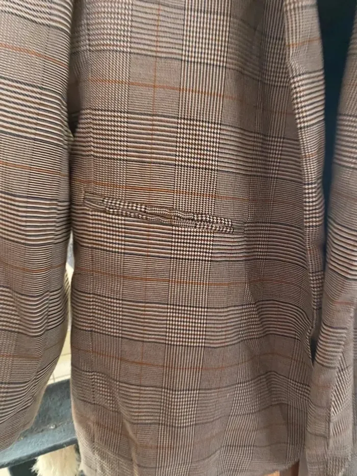 Blazer à carreaux femme – Taille 44 – Élégant & en très bon état 🍂 - photo numéro 3