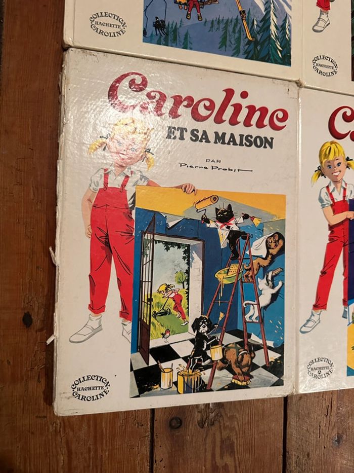 État satisfaisant - Lot de 4 livres Caroline grands albums Hachette blancs Pierre Probst - photo numéro 2