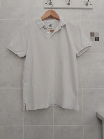 Polo en coton blanc