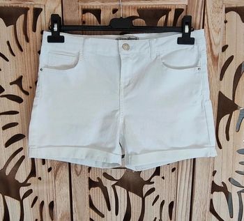 Short blanc à revers T 40 Denim co