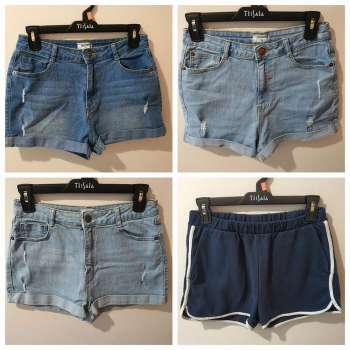 Lot de 4 shorts femmes taille 38 en excellent état kiabi et la redoute