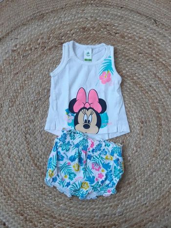 Ensemble débardeur et short Disney 62 cm
