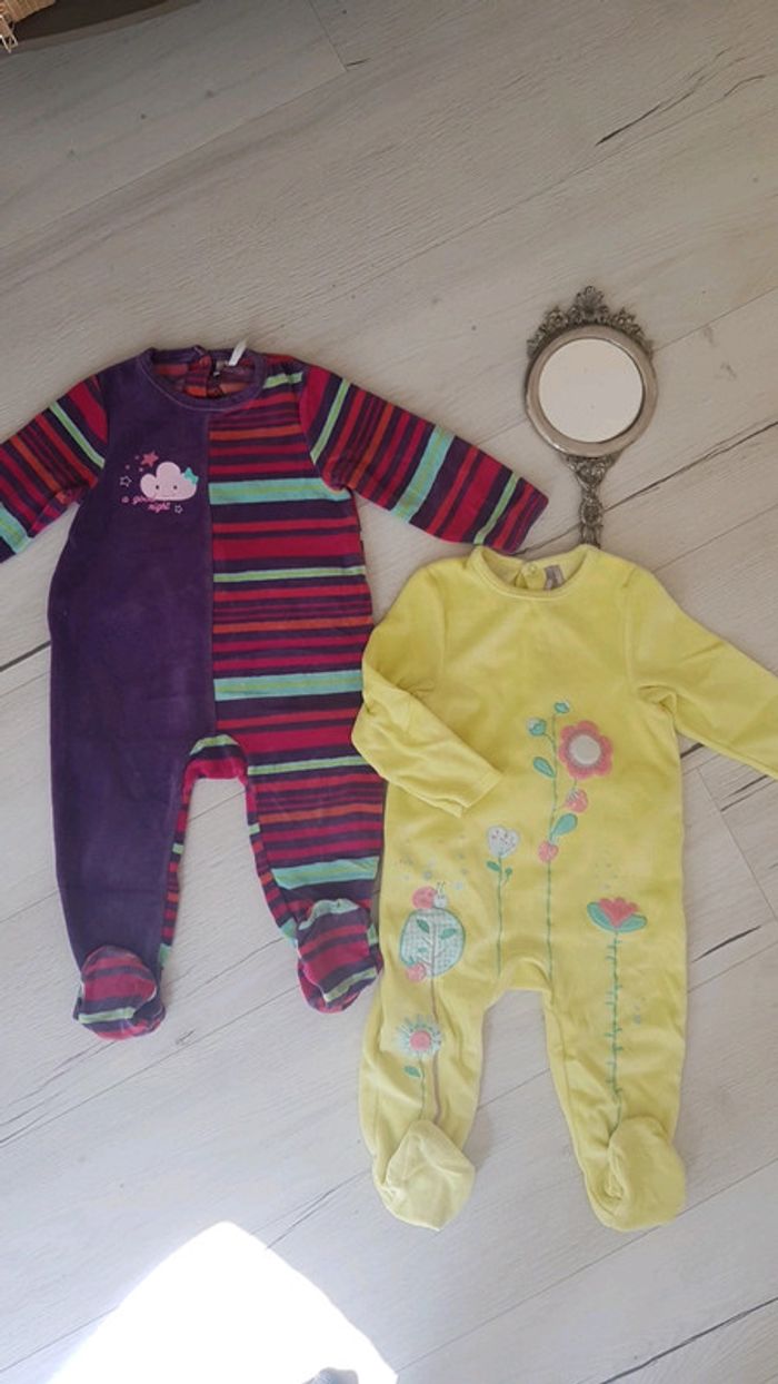 Pyjamas velours 23mois fille orchestra