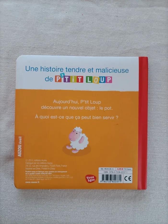 Livre P'tit Loup va sur le pot - photo numéro 2