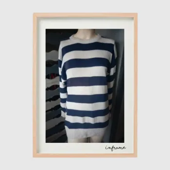 Pull bleu 4t blanc taille 38/40