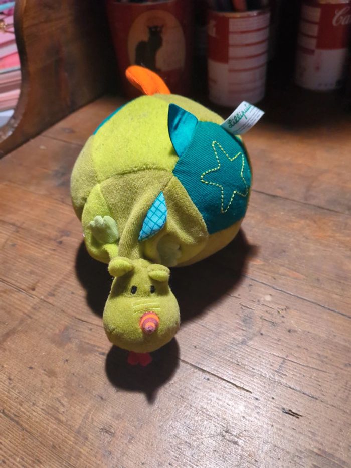 Ball Walter le dragon lilliputiens peluche balle grelot bébé neuve