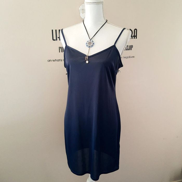 Robe en voile imprimée chic bleu taille XL comme neuve - photo numéro 17