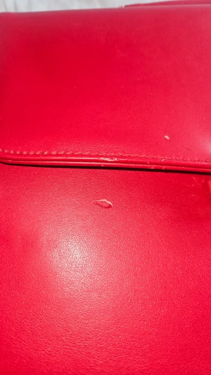Sac rouge vintage rétro pratique- petit prix - photo numéro 6