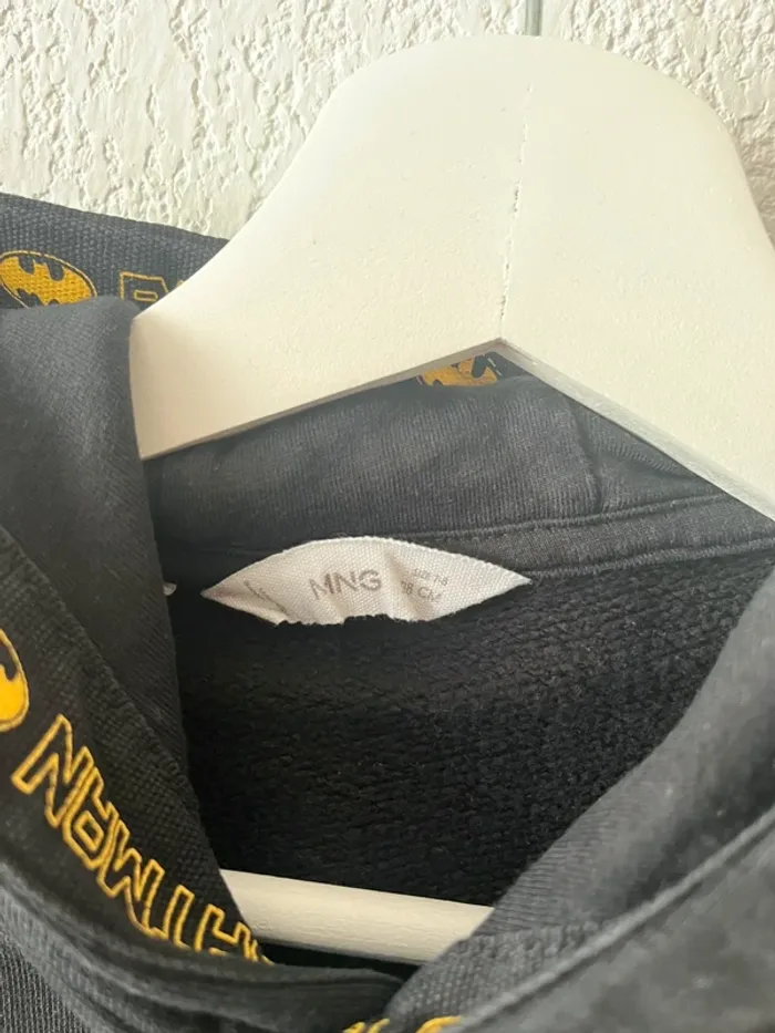 Sweat à capuche Batman noir MNG Kids – 7-8 ans - photo numéro 3