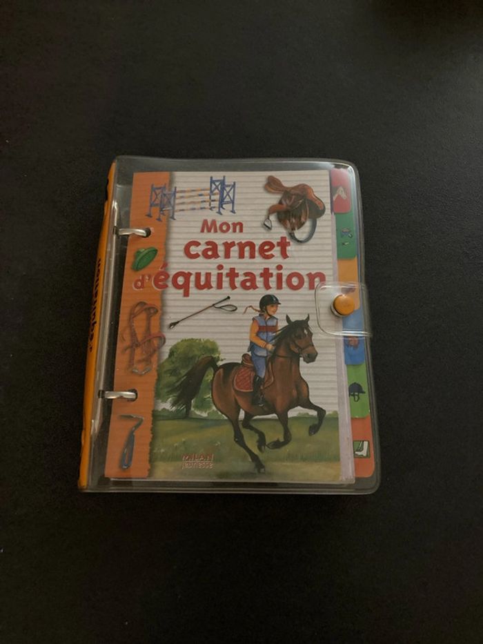 Livre carnet équitation cheval milan