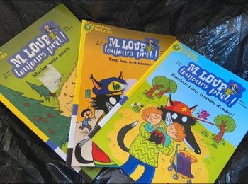 Lot 3 livres histoire mes premières lectures M. Loup toujours prêt ! Apprentissage CP