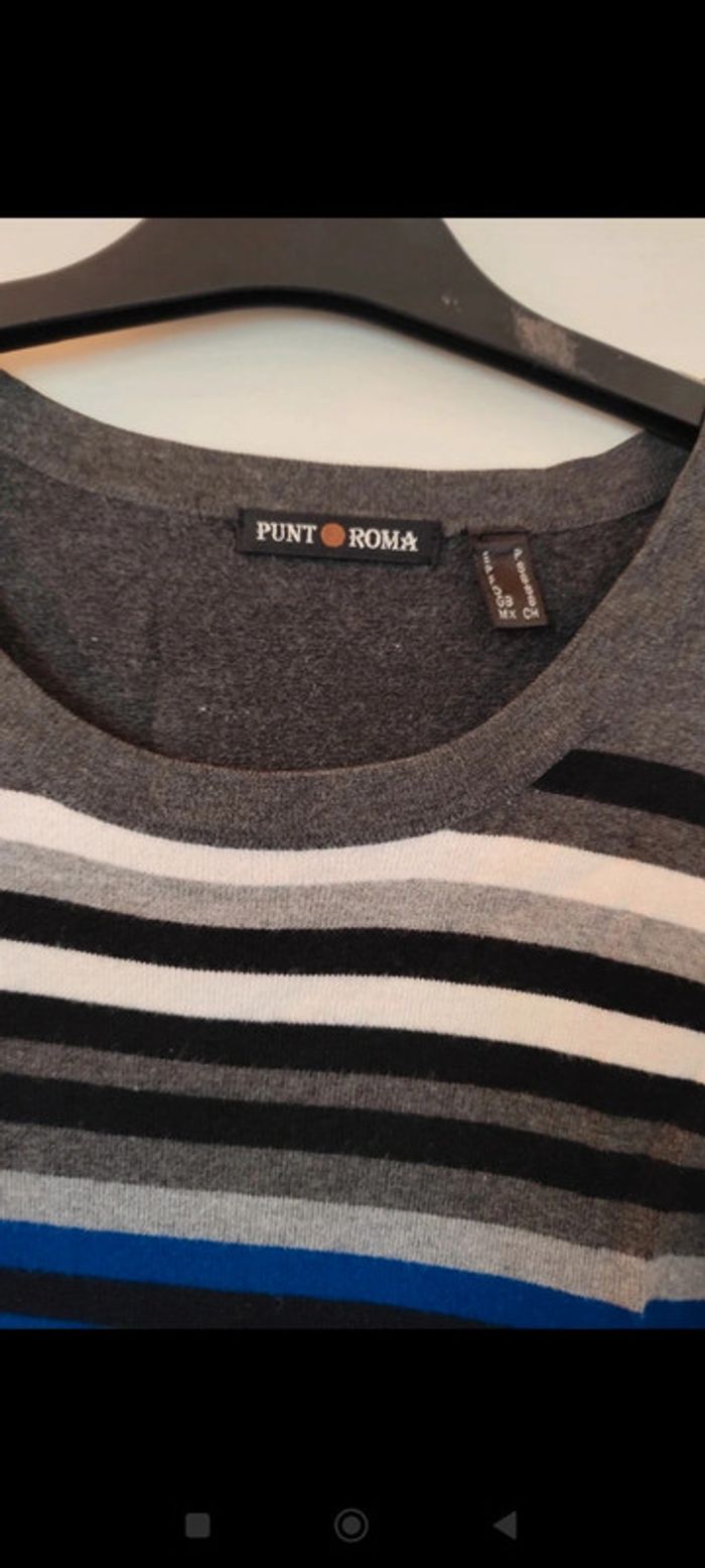 Sous pull rayé multicolore taille S - photo numéro 3