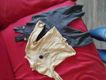 Ensemble salopette laine + col roulé