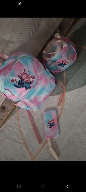 Sac a dos stitch 3 pièces