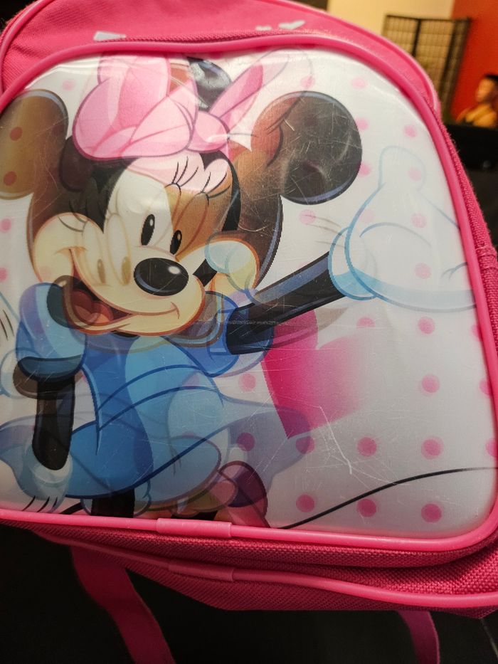 Sac à dos Minnie 3D 2poches Rose - photo numéro 6