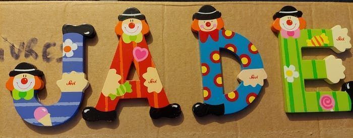 Lettre prénom porte JADE