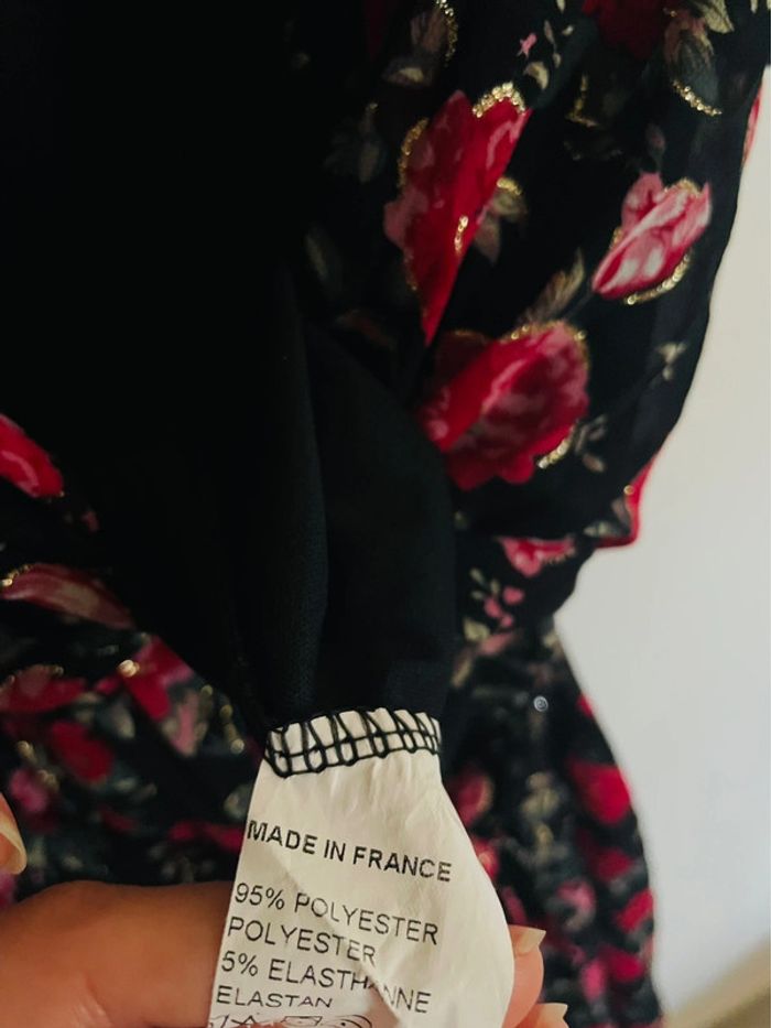 Robe à fleurs ceinturée neuve Made in France - photo numéro 6