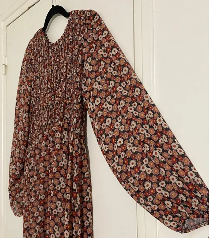 Robe longue à fleurs Made In Italy - photo numéro 4